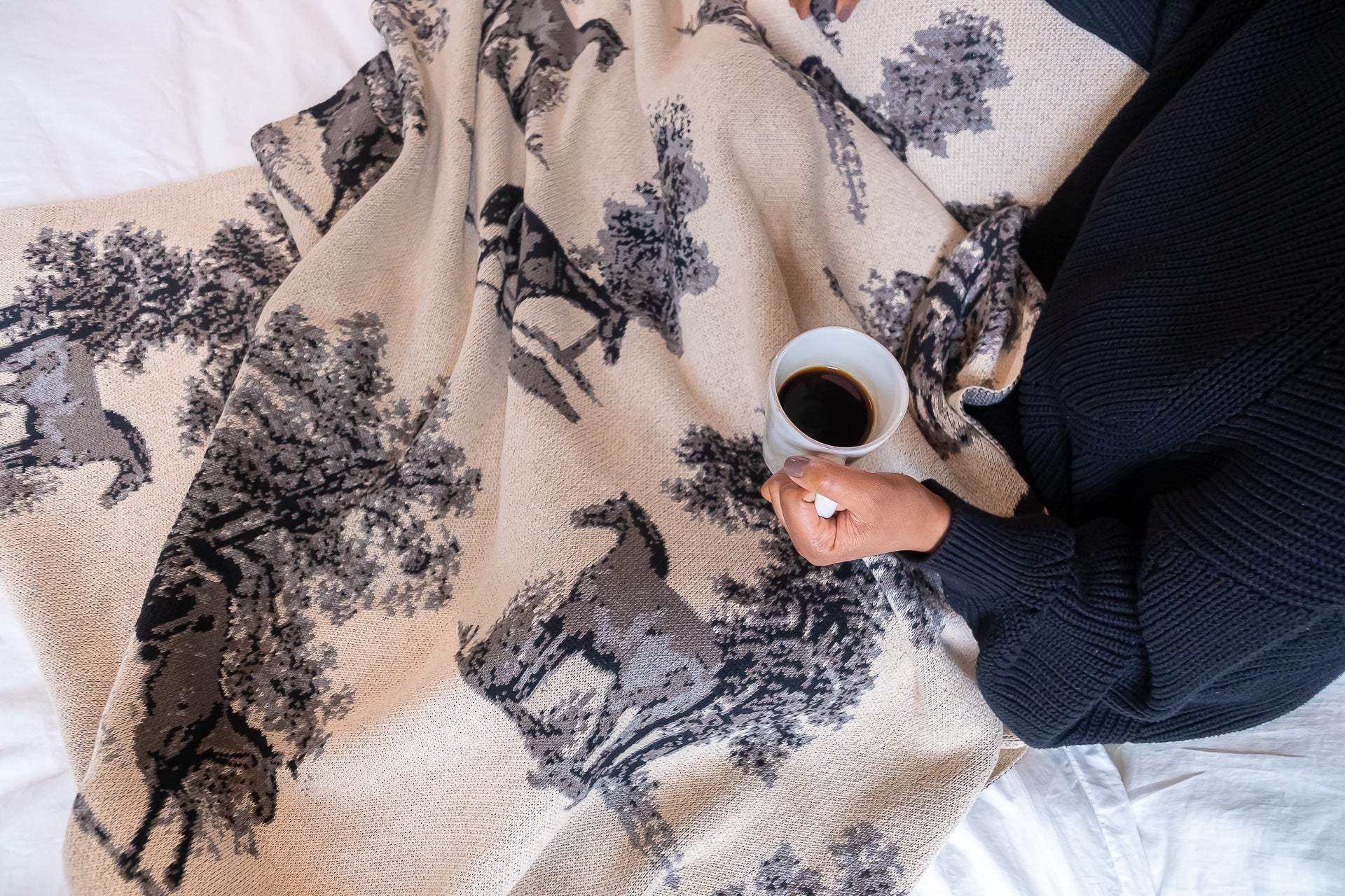 red patterned eco friendly throw