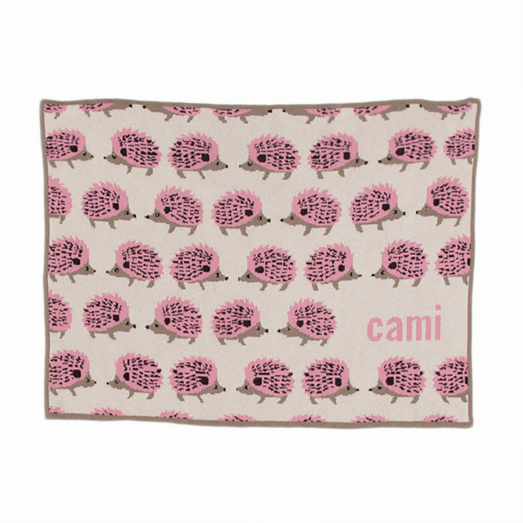 Baby Hedgehog Personalized Blanket