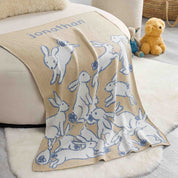 Baby Rabbits Personalized Blanket CTM - BBY2