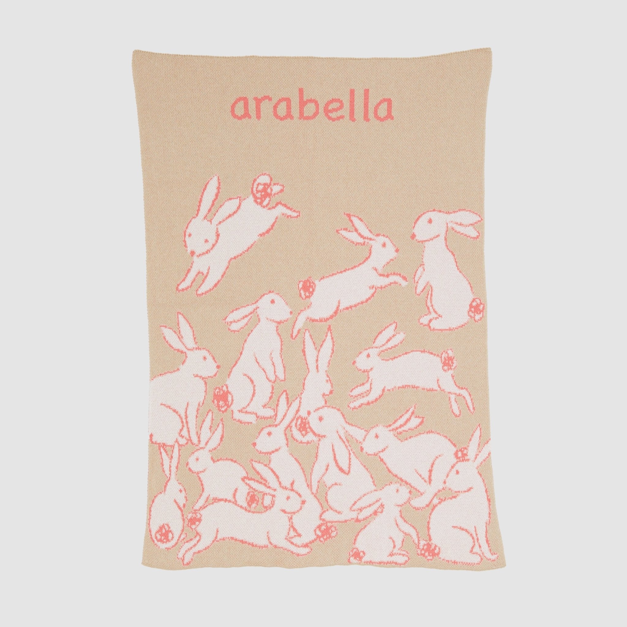 Baby Rabbits Personalized Blanket CTM - BBY3