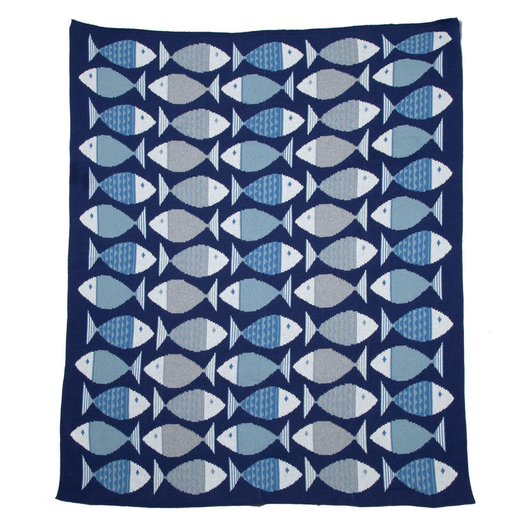 Coastal Big Fish Throw Blanket BL01FHB2