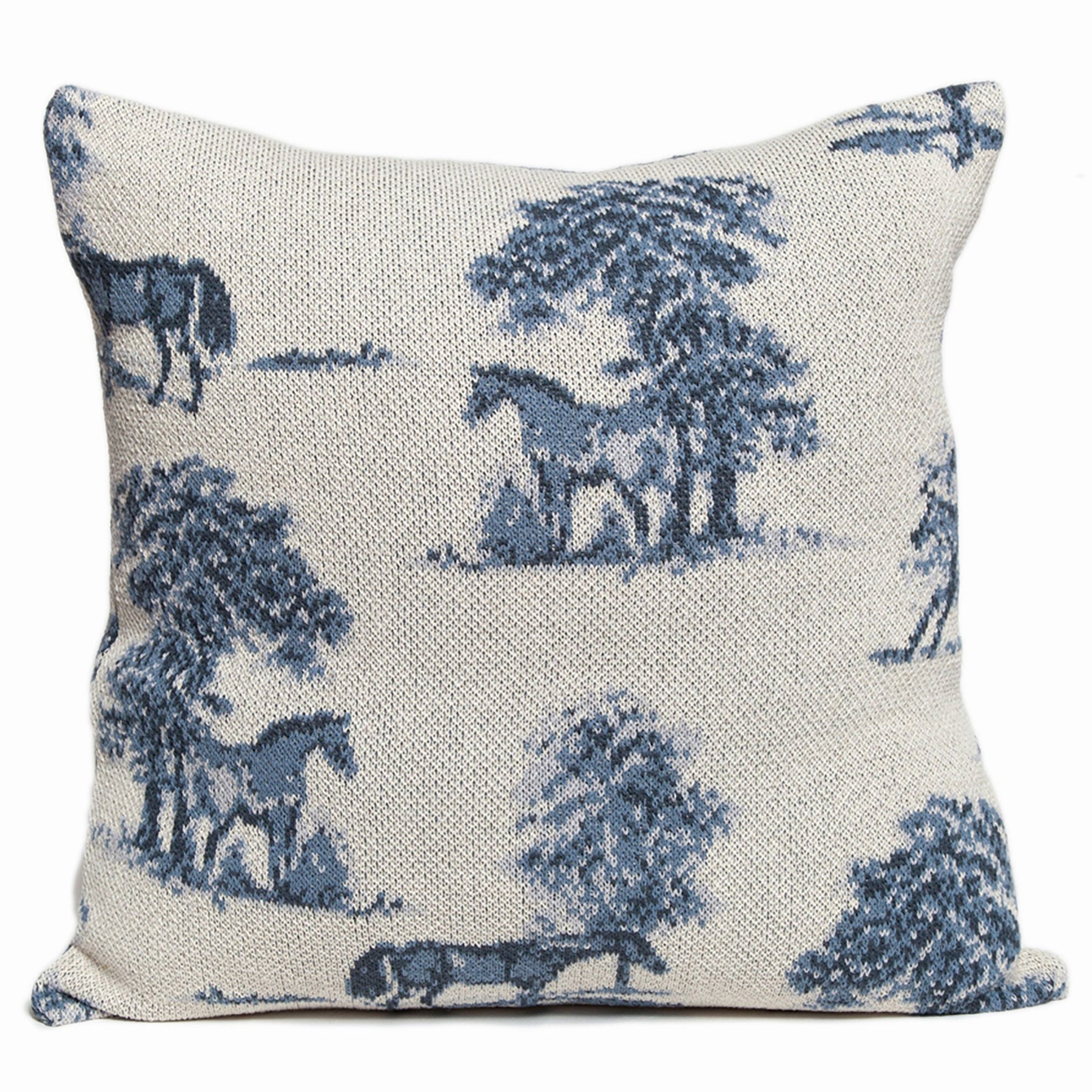 Equestrian Toile Pillow PLETL2