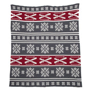 Fair Isle with Skis Throw Blanket BL01FA4