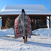 Fair Isle with Skis Throw Blanket BL01FA4