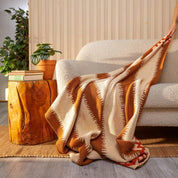 Feathered Stripe Throw Blanket BL01FS10