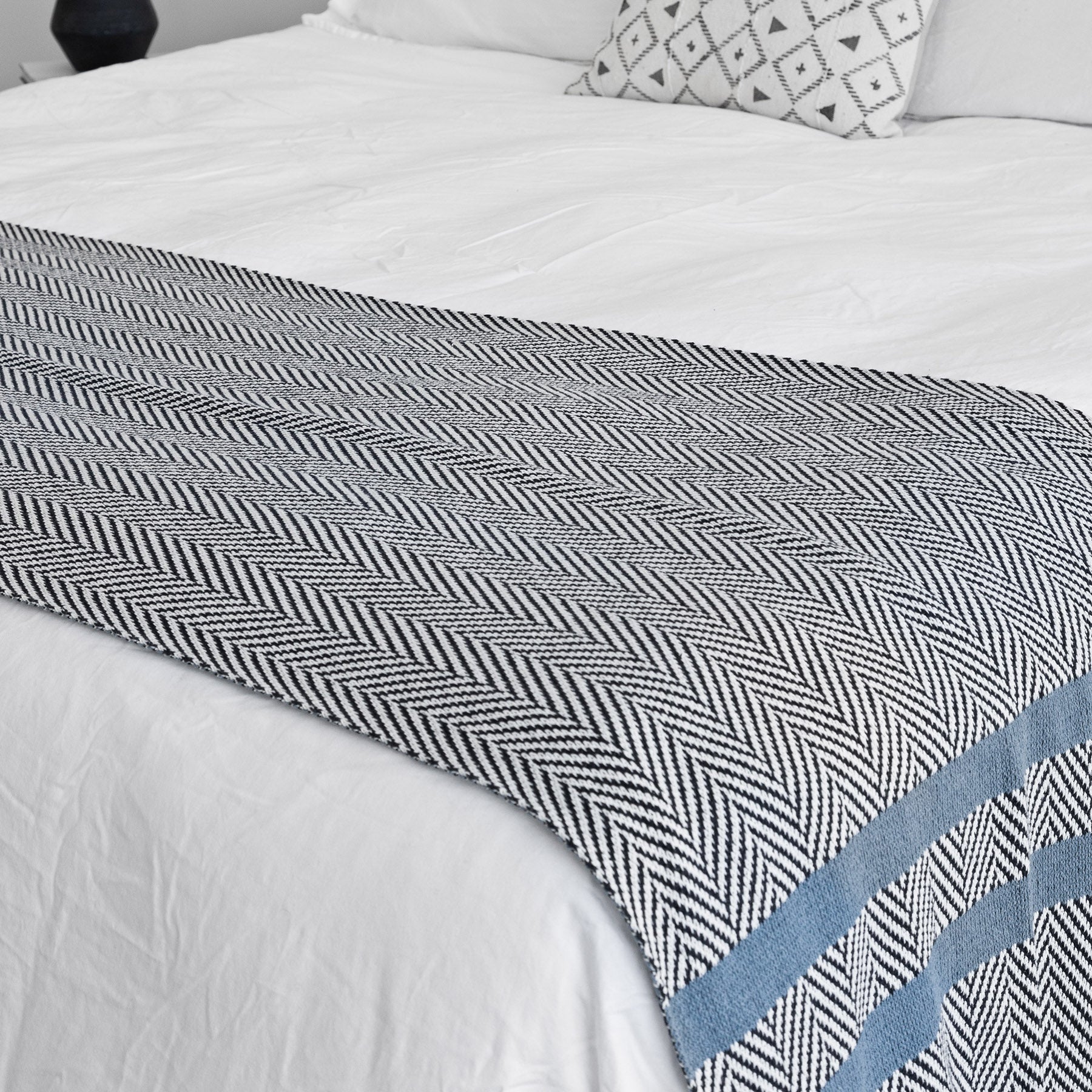 Herringbone Bands Bed Runner BSHBK1