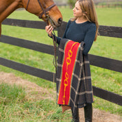 Horse Bit Plaid Throw Blanket BL01HBP6