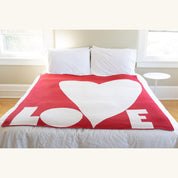 LOVE Throw Blanket by Susy Pilgrim Waters SPW - LV - RD