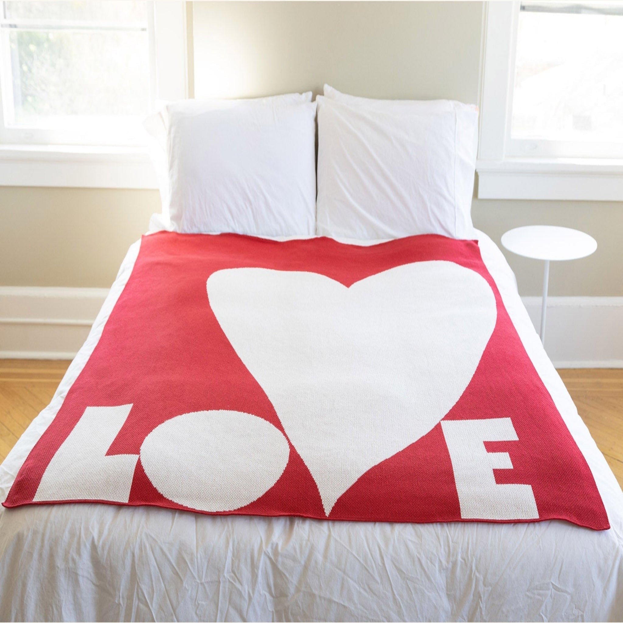 LOVE Throw Blanket by Susy Pilgrim Waters SPW - LV - RD