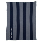 Personalized Herringbone Stripe Throw Blanket CTM - HBS2