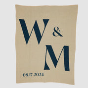 Personalized Initials Throw Blanket CTM - WIN1