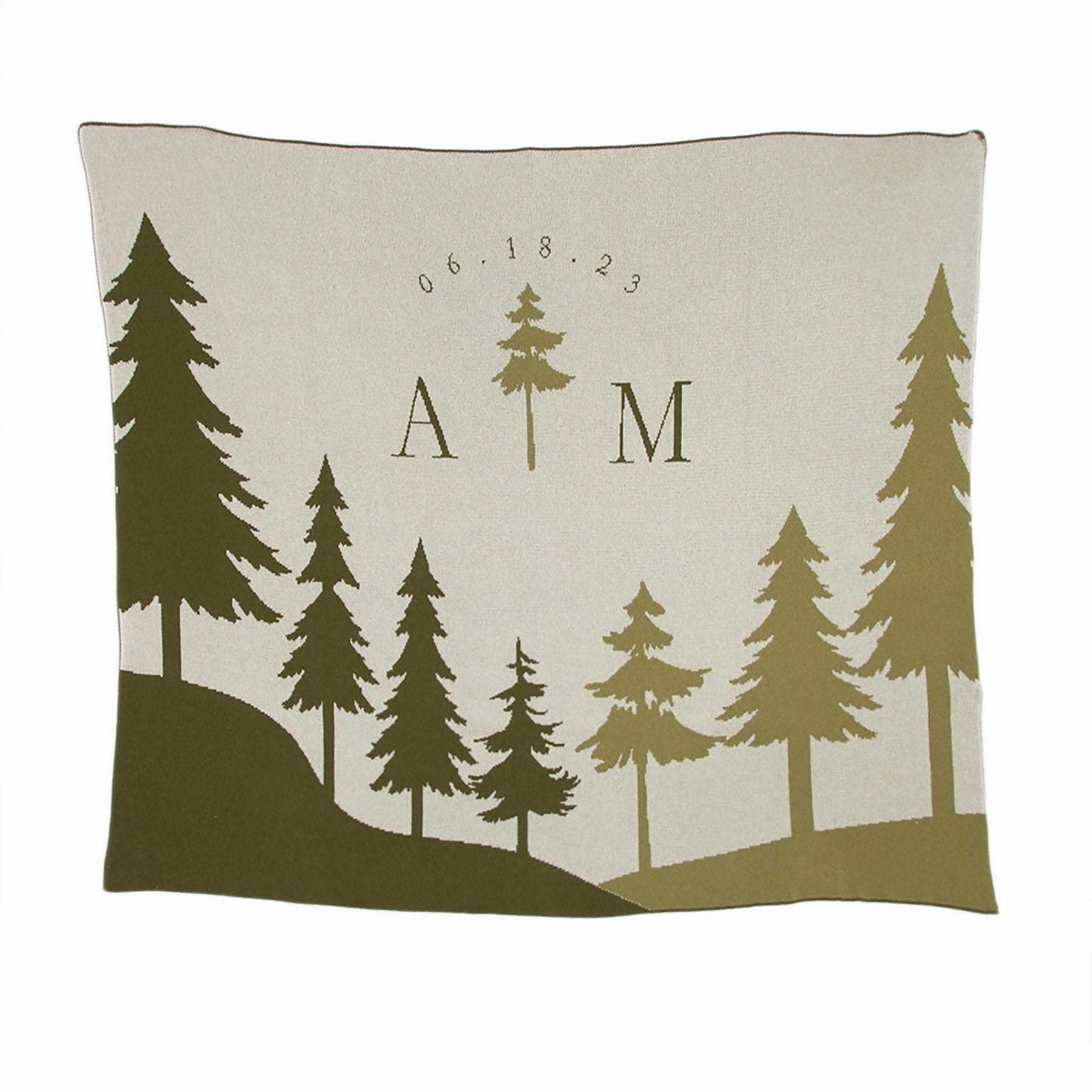 Personalized Pine Throw Blanket CTM - WPN2