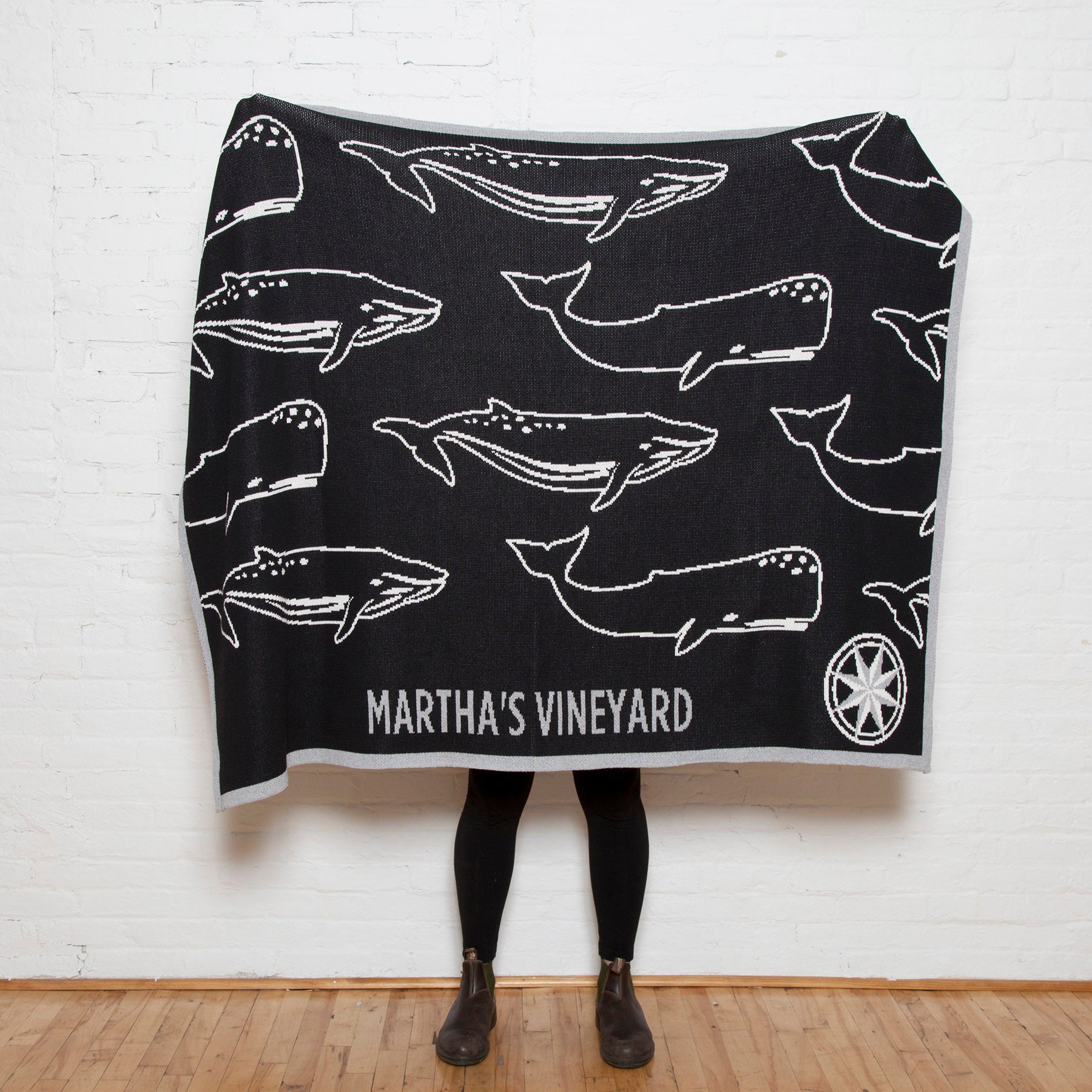 Personalized Whales Throw Blanket CTM - WHL