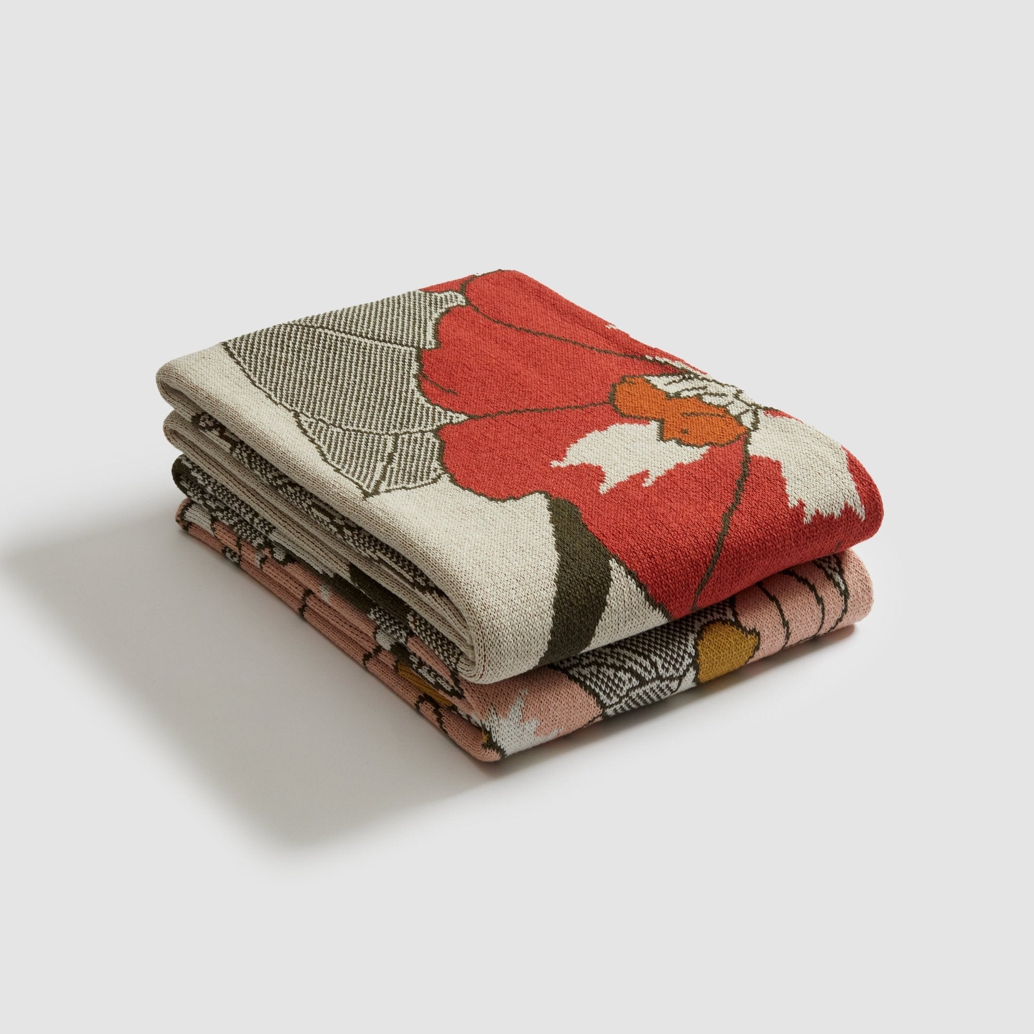 Prairie Rose Throw Blanket by Hannah Borger Overbeck BL01FHBO - PR1