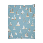 Sailboats Throw Blanket BL01CSB1