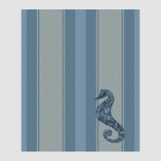 Seahorse Square Throw Blanket BL01CSH2