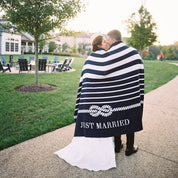 Tie the Knot "Just Married" Throw Blanket BL01WK1