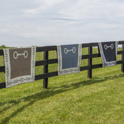 Snaffle Bit Border Throw Blanket