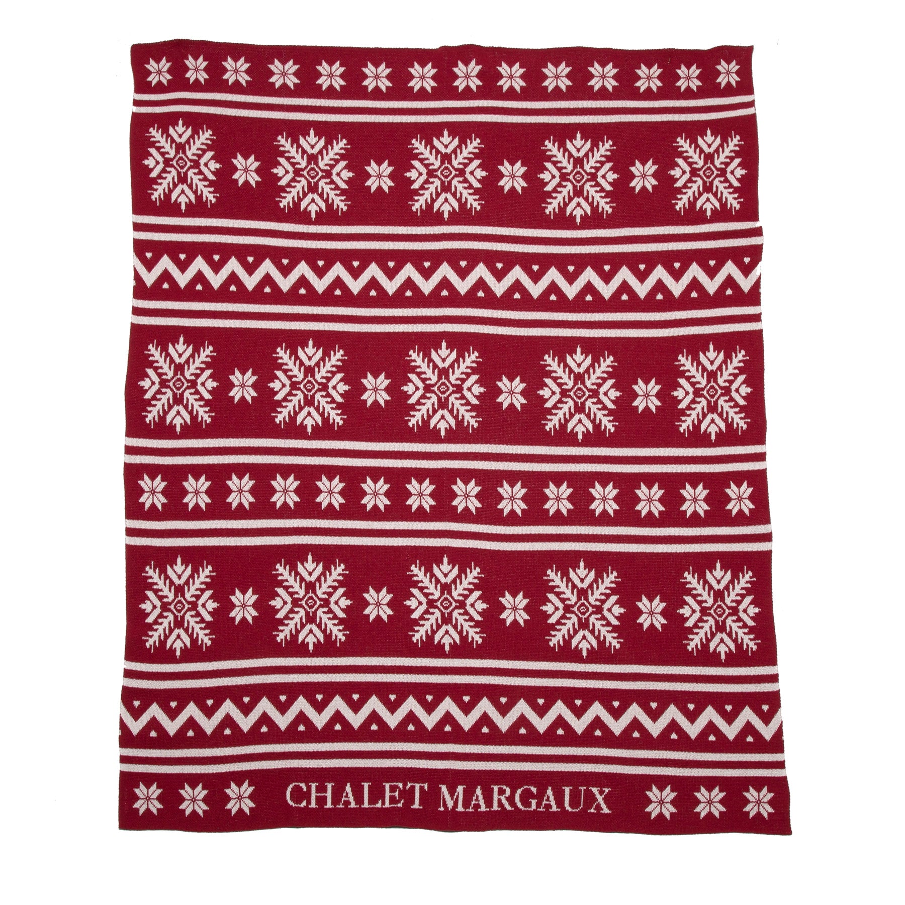 Personalized Fair Isle Throw Blanket